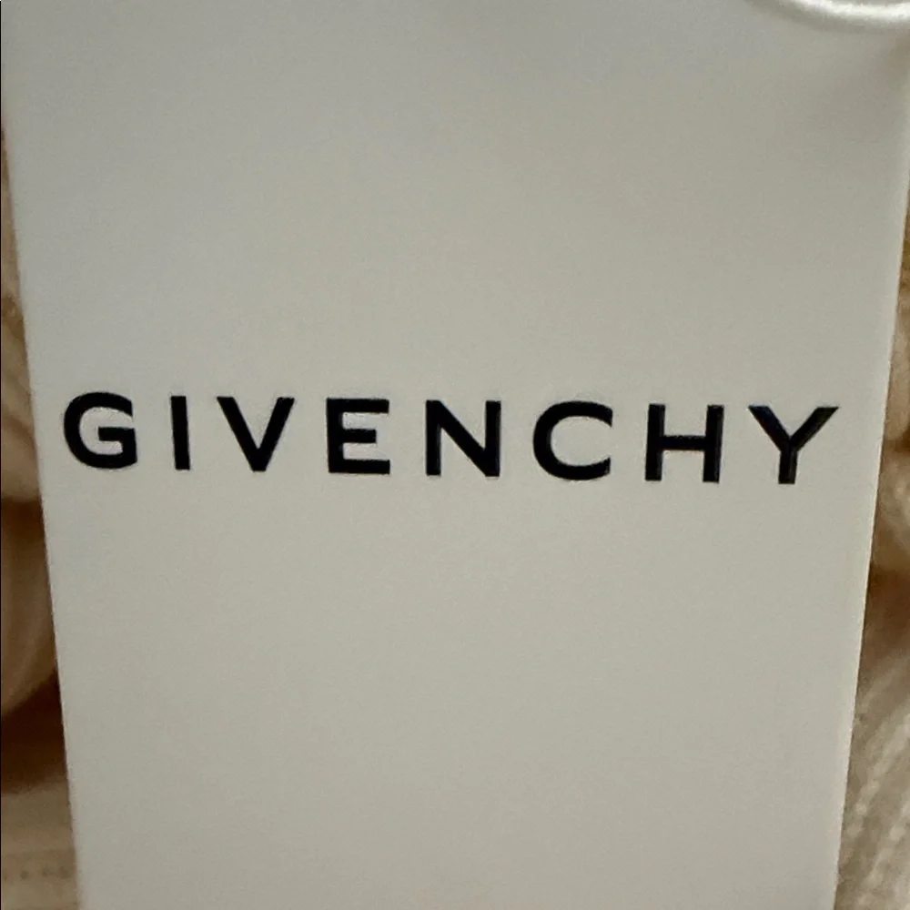 Givenchy Cream Cashmere Cowl Neck Sweater with Angel Sleeves - Picture 3 of 3